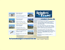 Tablet Screenshot of ferienwohnungen-in-bensersiel.de